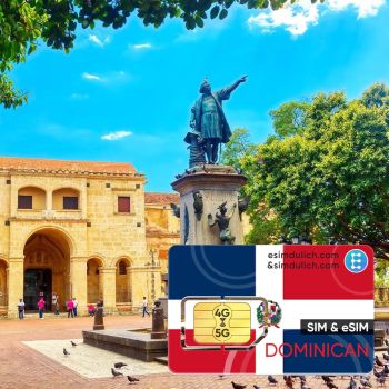 Sim Du Lịch Cộng Hòa Dominica 15 Ngày Tốc Độ Cao (Dominican Republic)